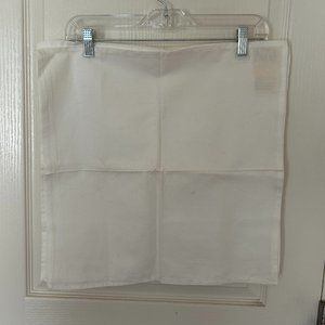 DANSK Colorloom White Cotton Napkins Set of 4 NEW Designed Ritva Puotila